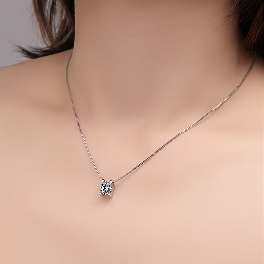 Moissanite Pendant Necklace