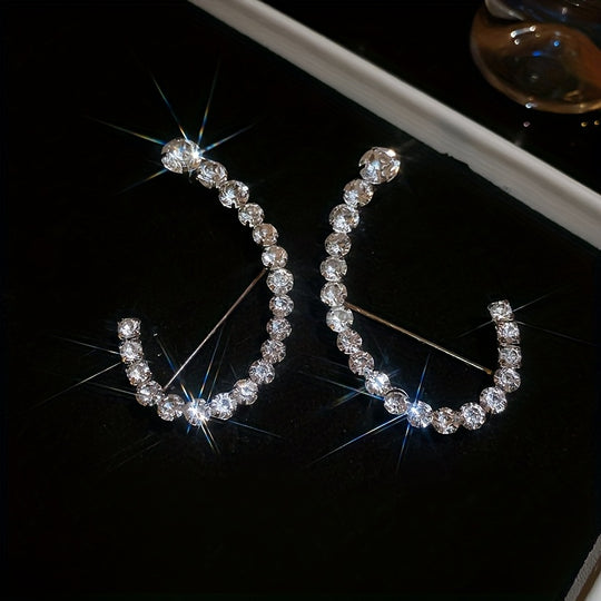 Glitter Rhinestone Ear Cuffs
