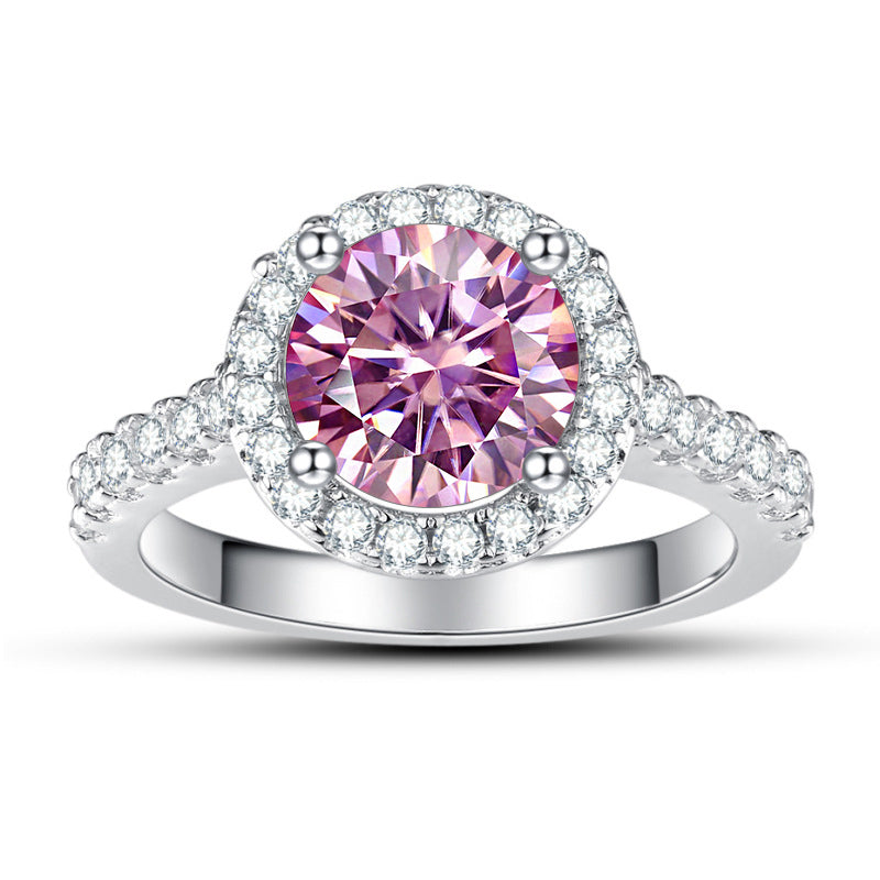 Silver Moissanite Ring