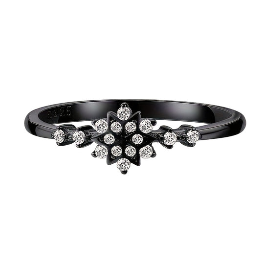Luxury Zirconia Snowflake Ring