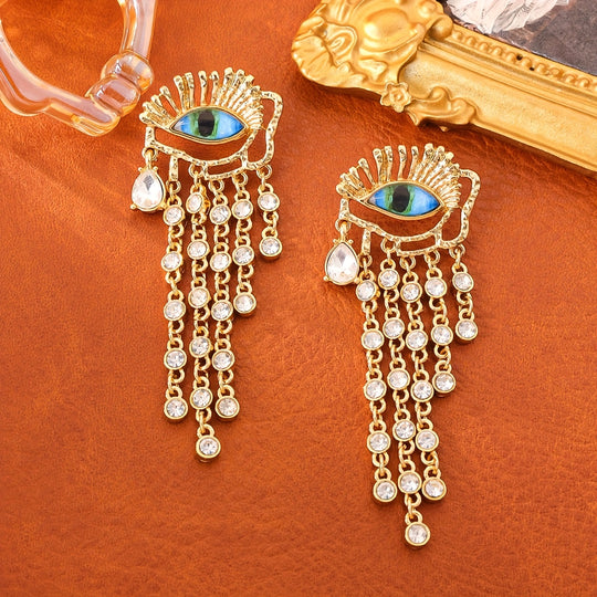Bohemian Eye Dangle Earrings