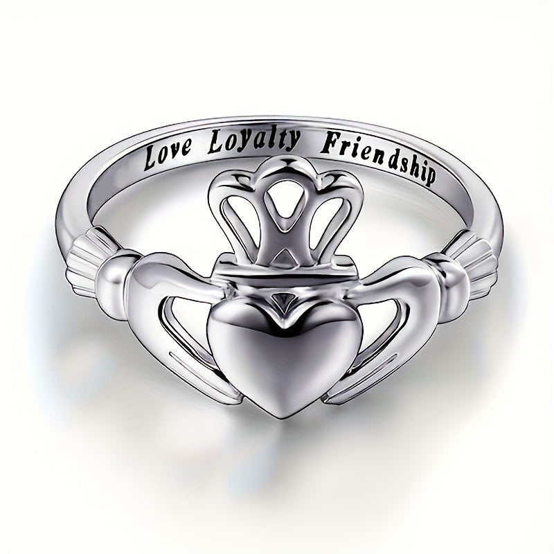 Elegant Commitment Words Women’s Ring