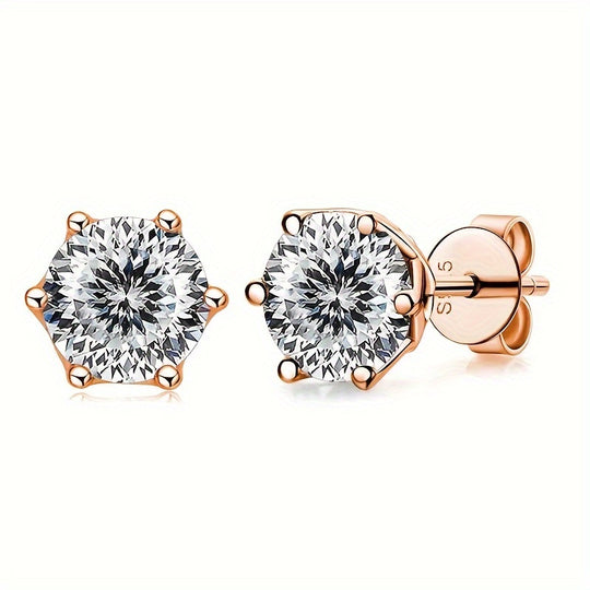 Versatile Moissanite Stud Earrings