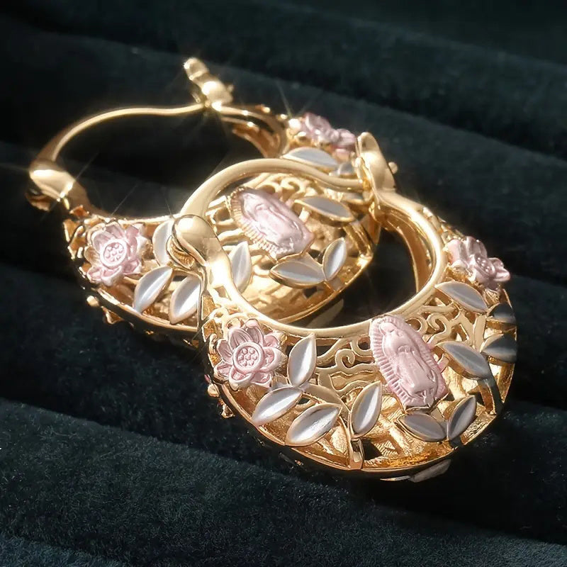 Vintage Boho KC Golden Hoop Earrings