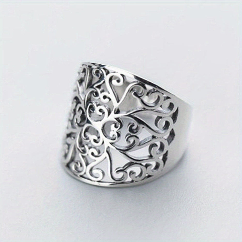 Boho Style Copper Filigree Ring