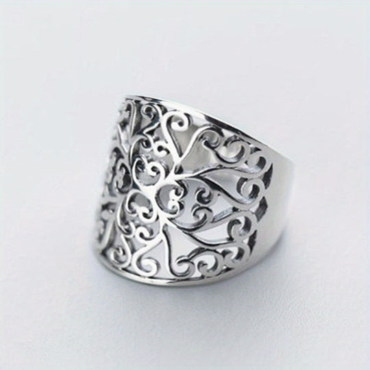 Boho Style Copper Filigree Ring