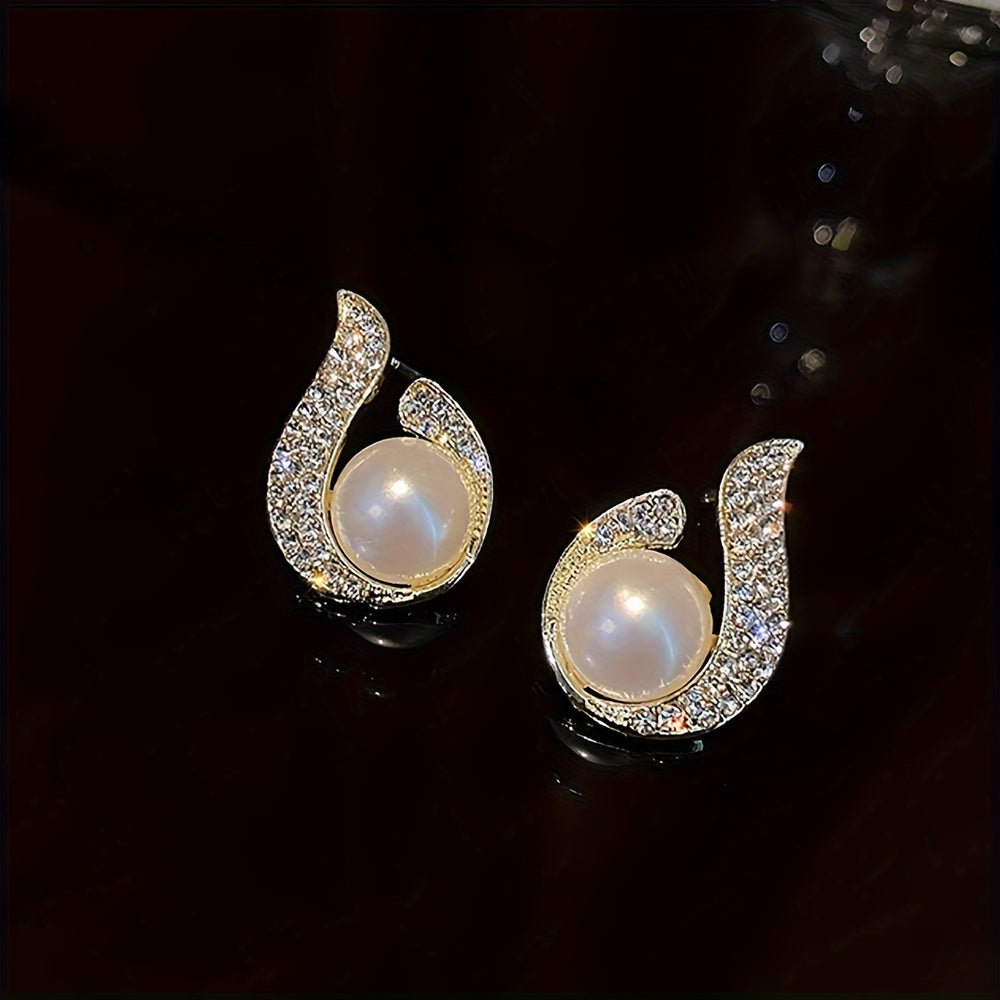 Fashionable French Style Stud Earrings