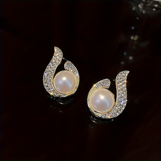 Fashionable French Style Stud Earrings