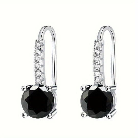 Colorful Moissanite Drop Earrings