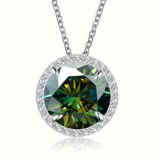 Moissanite Drop Pendant Necklace