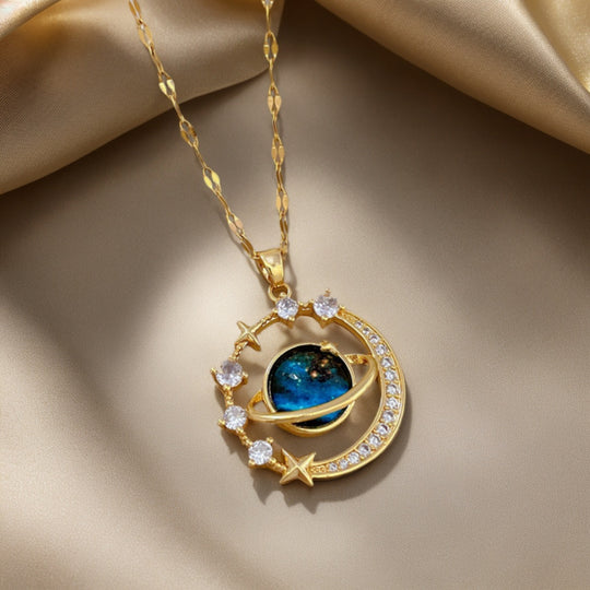 Planet Pendant Necklace