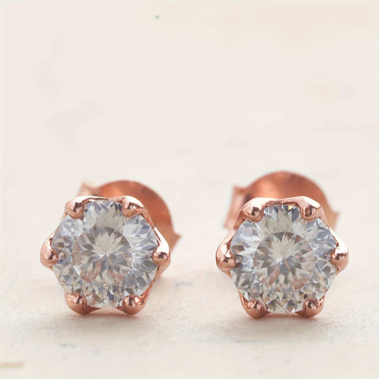 Versatile Moissanite Stud Earrings