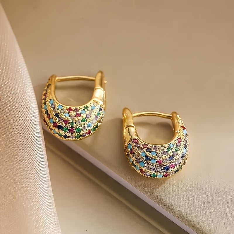Vintage Bohemian Style Zirconia Earrings
