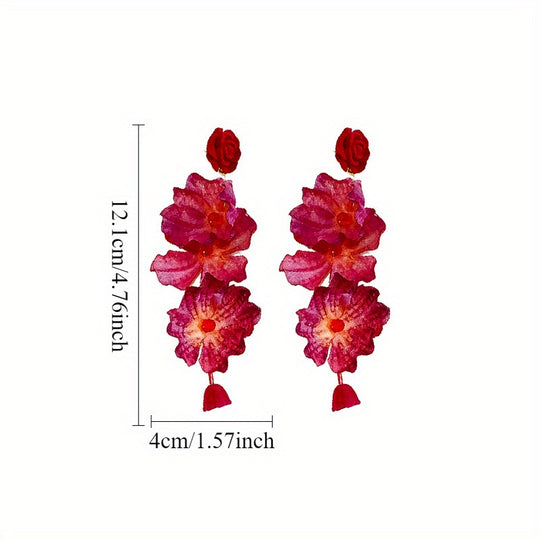 Vintage Rose Earrings