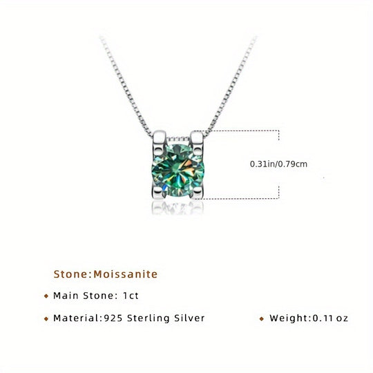 Moissanite Pendant Necklace