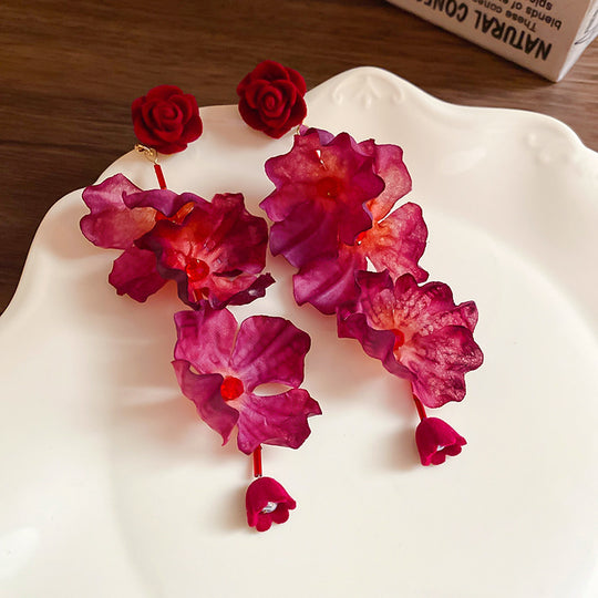 Vintage Rose Earrings