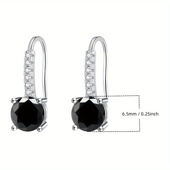 Colorful Moissanite Drop Earrings