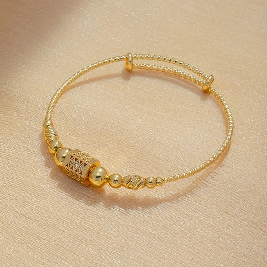 24K Gold Plated Boho Style Bangle