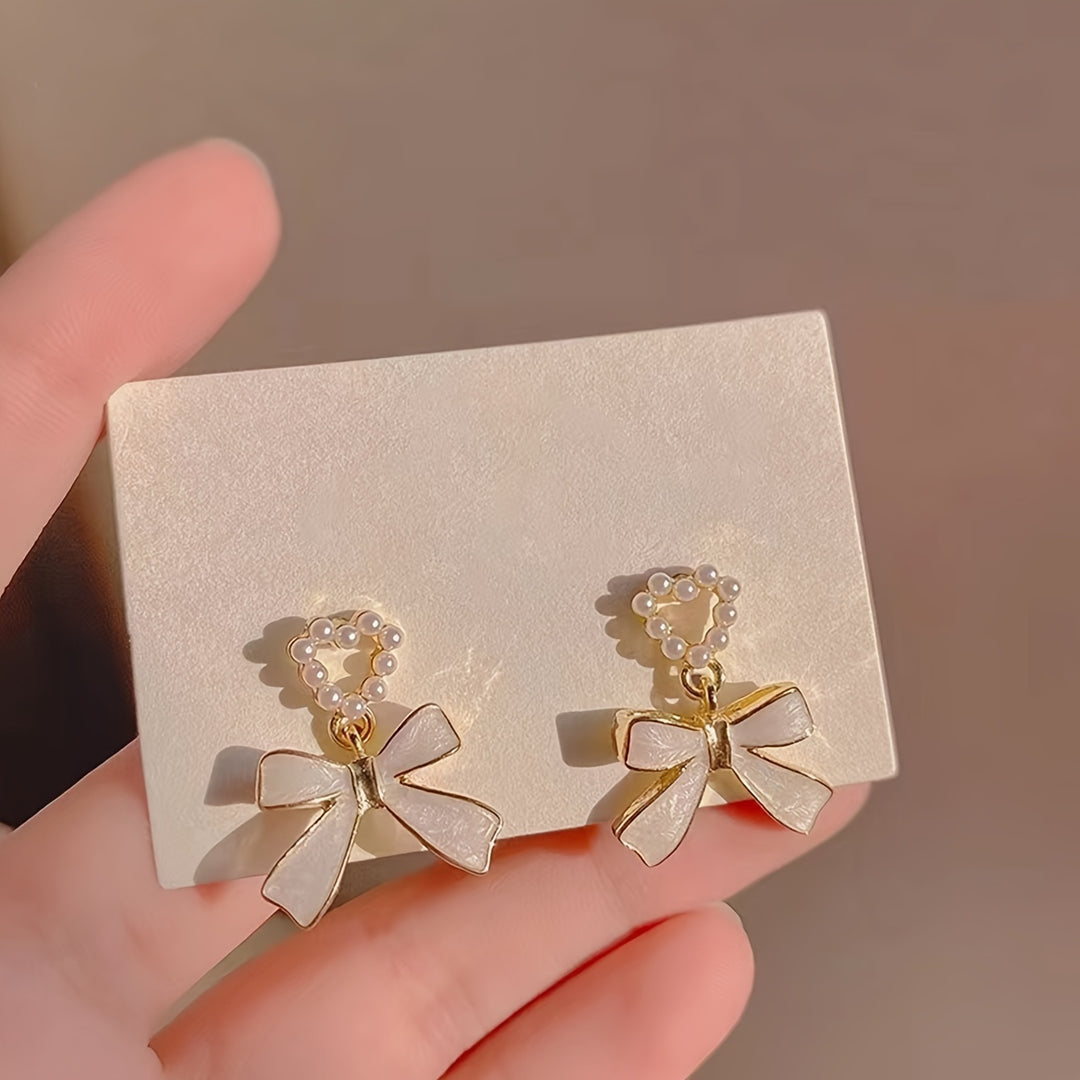 Pair Elegant Butterfly Drop Earrings