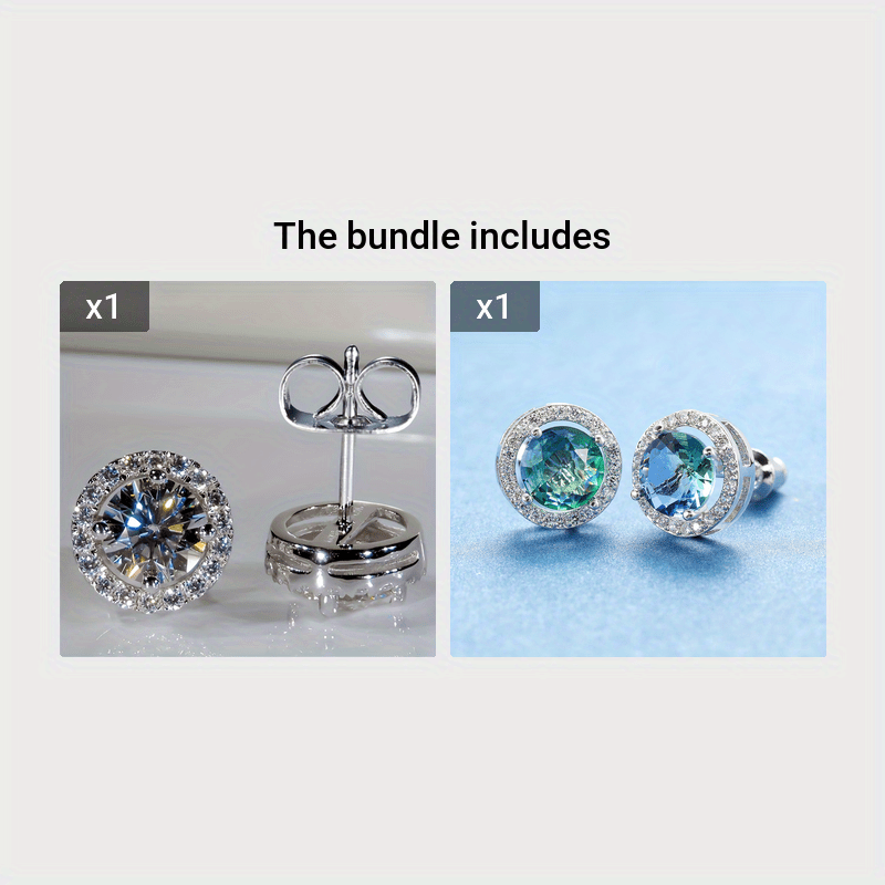 Elegant Round Cubic Zirconia Earrings