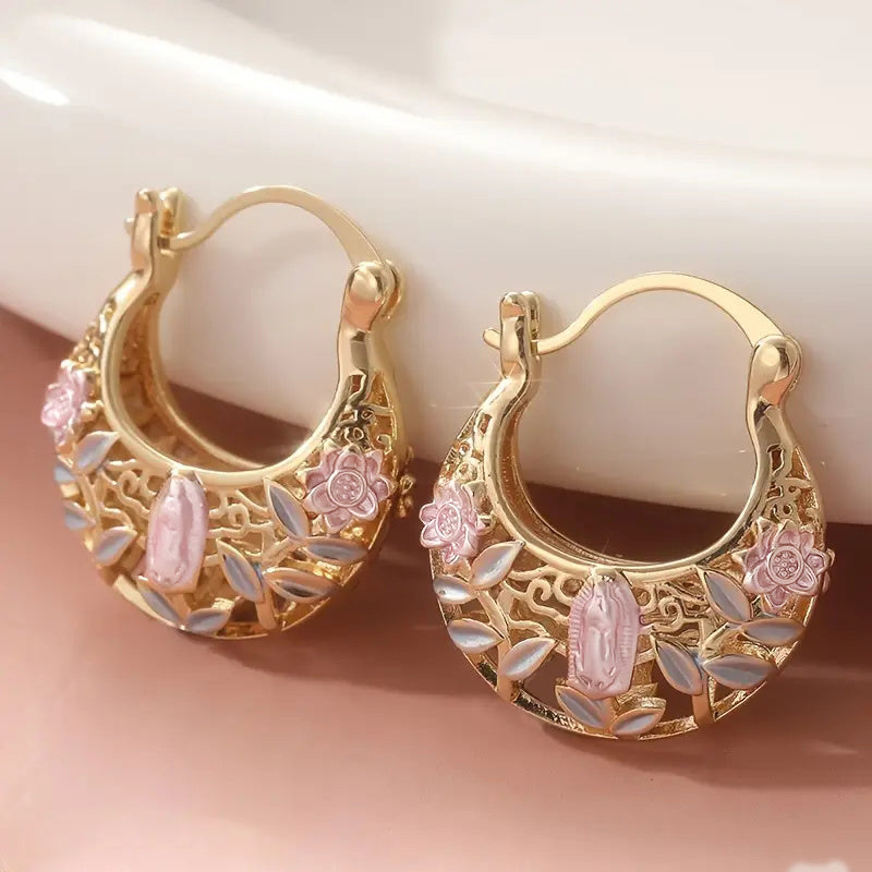 Vintage Boho KC Golden Hoop Earrings