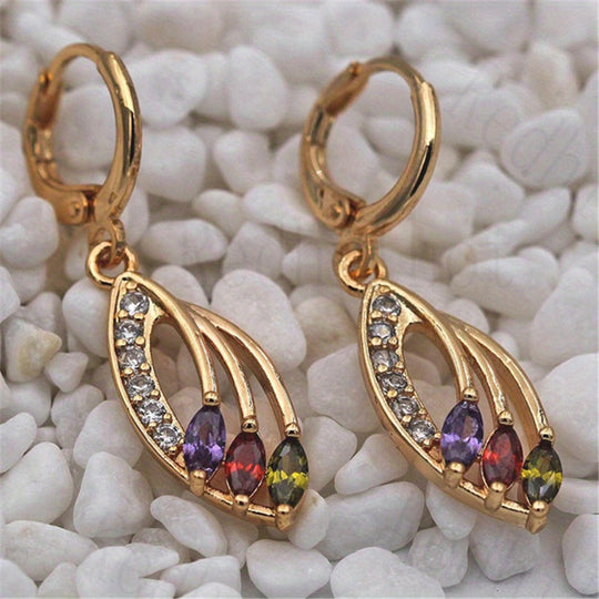 Elegant Zirconia Drop Earrings