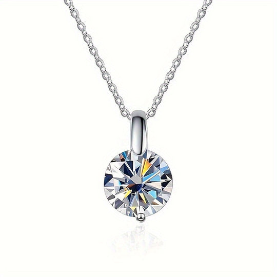 Elegant Multi-Color Moissanite Necklace