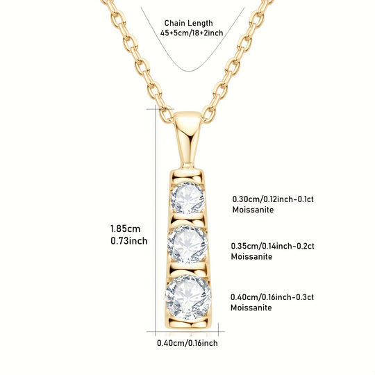 Moissanite Pendant Necklace
