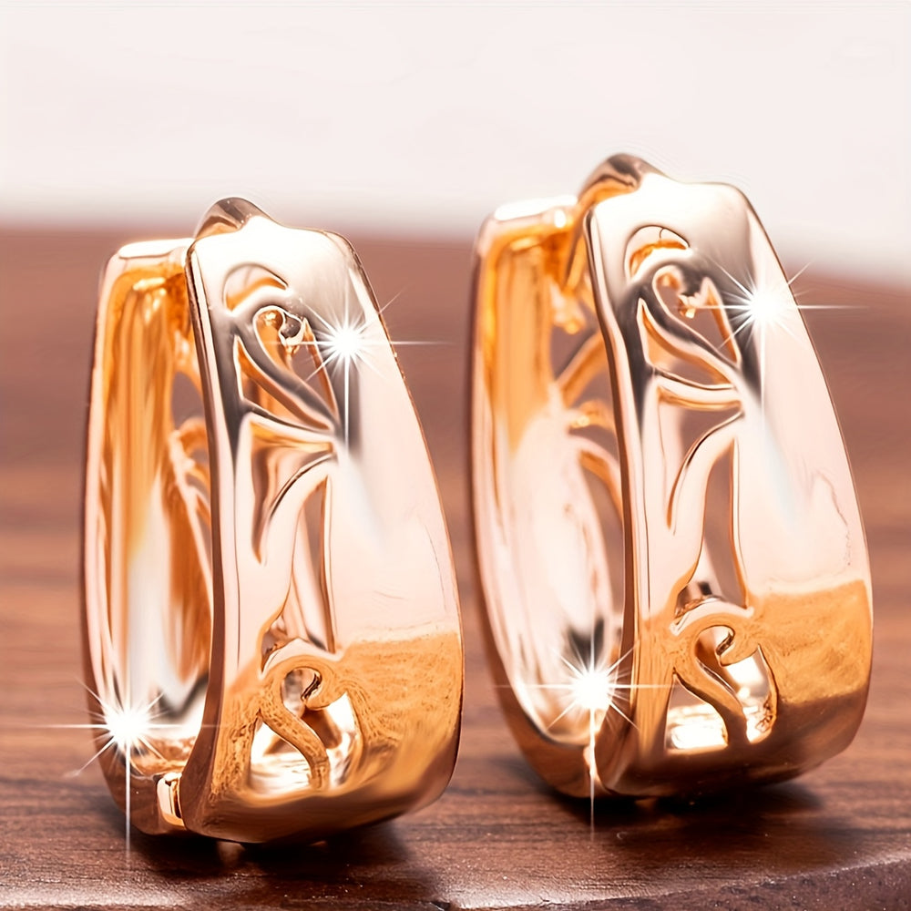 Hollow Hoop Earrings