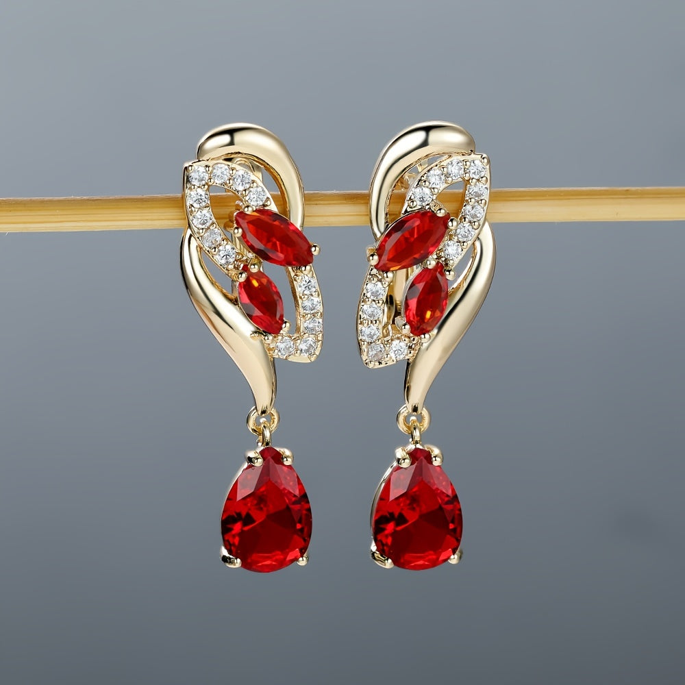 Vibrant Flower Dangle Earrings