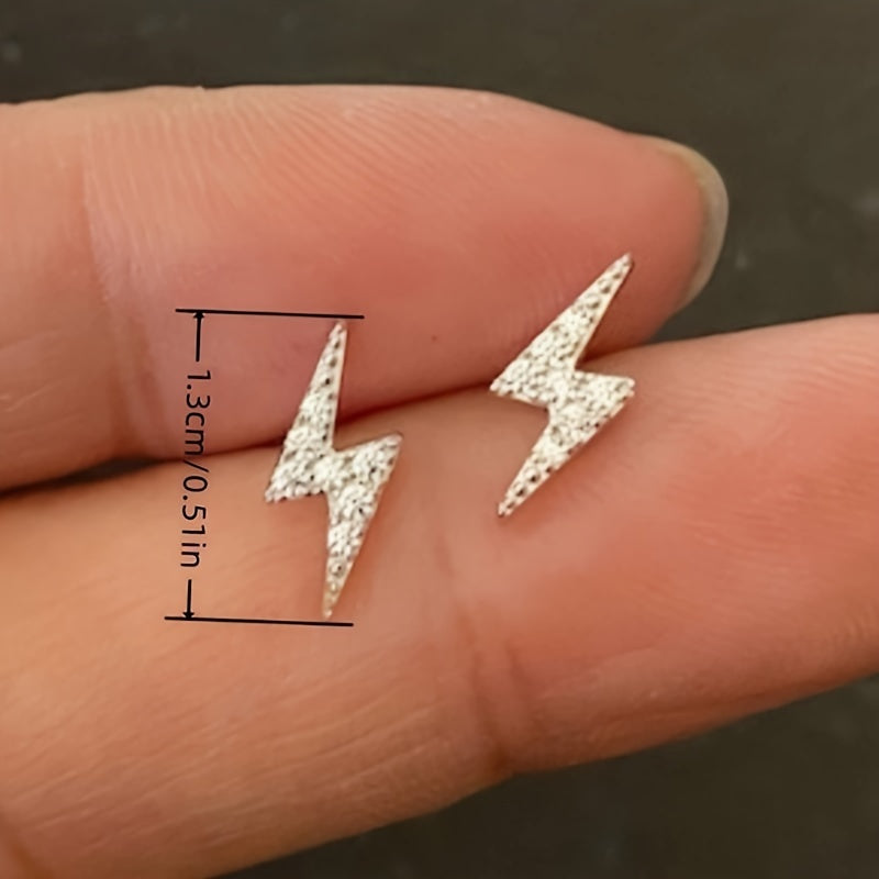 Punk Lightning Holiday Party Earrings