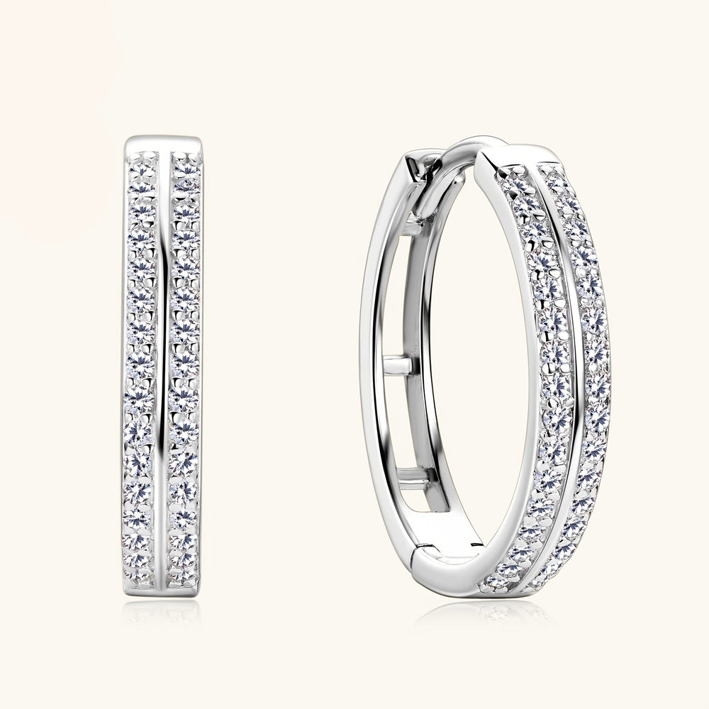 Elegant Silver Hoop Earrings