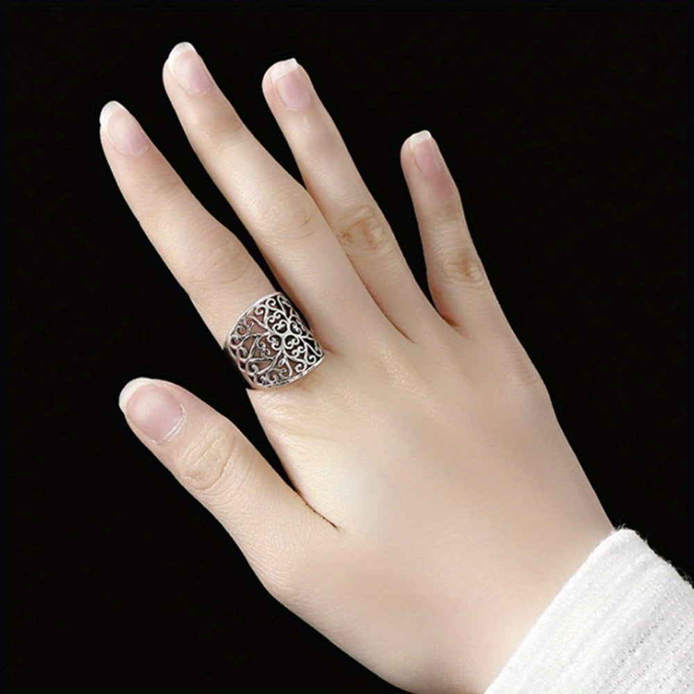 Boho Style Copper Filigree Ring