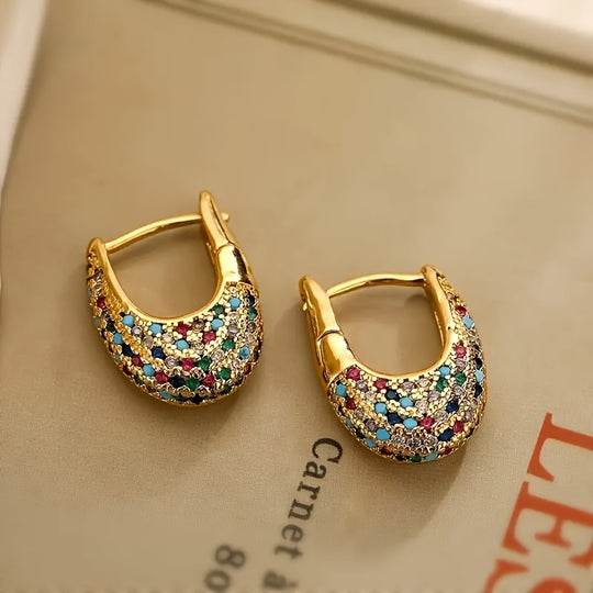 Vintage Bohemian Style Zirconia Earrings