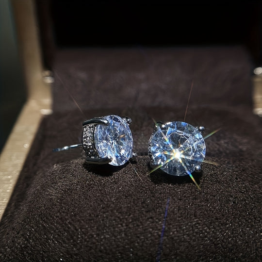 Elegant Silver Stud Earrings