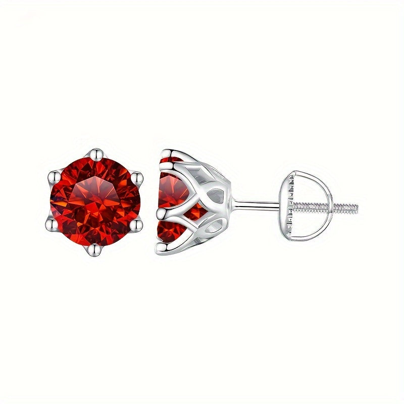 Simple Moissanite Stud Earrings