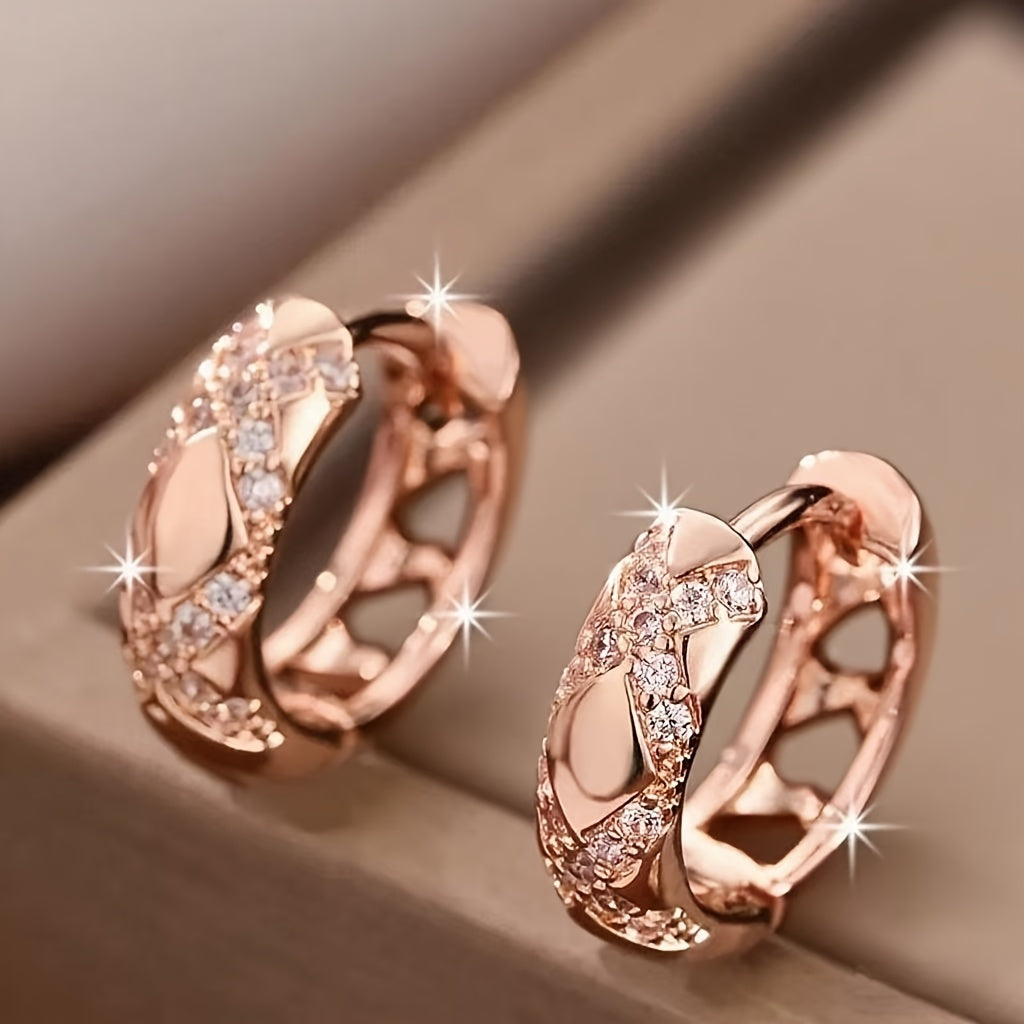 Elegant Bohemian Cross Hoop Earrings