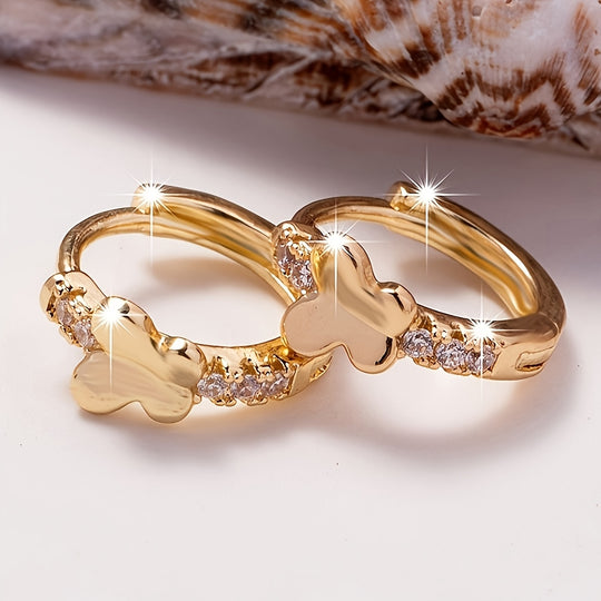Sparkling Butterfly Earrings