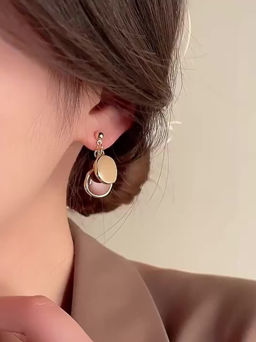 Dangle Earrings with Stainless Steel