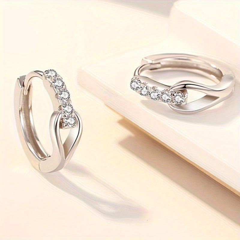 Timeless Rose Golden Hoop Earrings