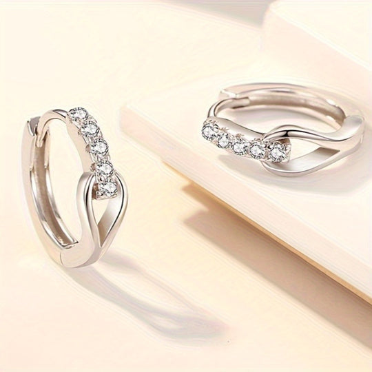 Timeless Rose Golden Hoop Earrings