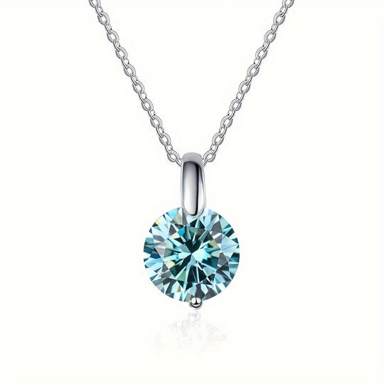Elegant Multi-Color Moissanite Necklace
