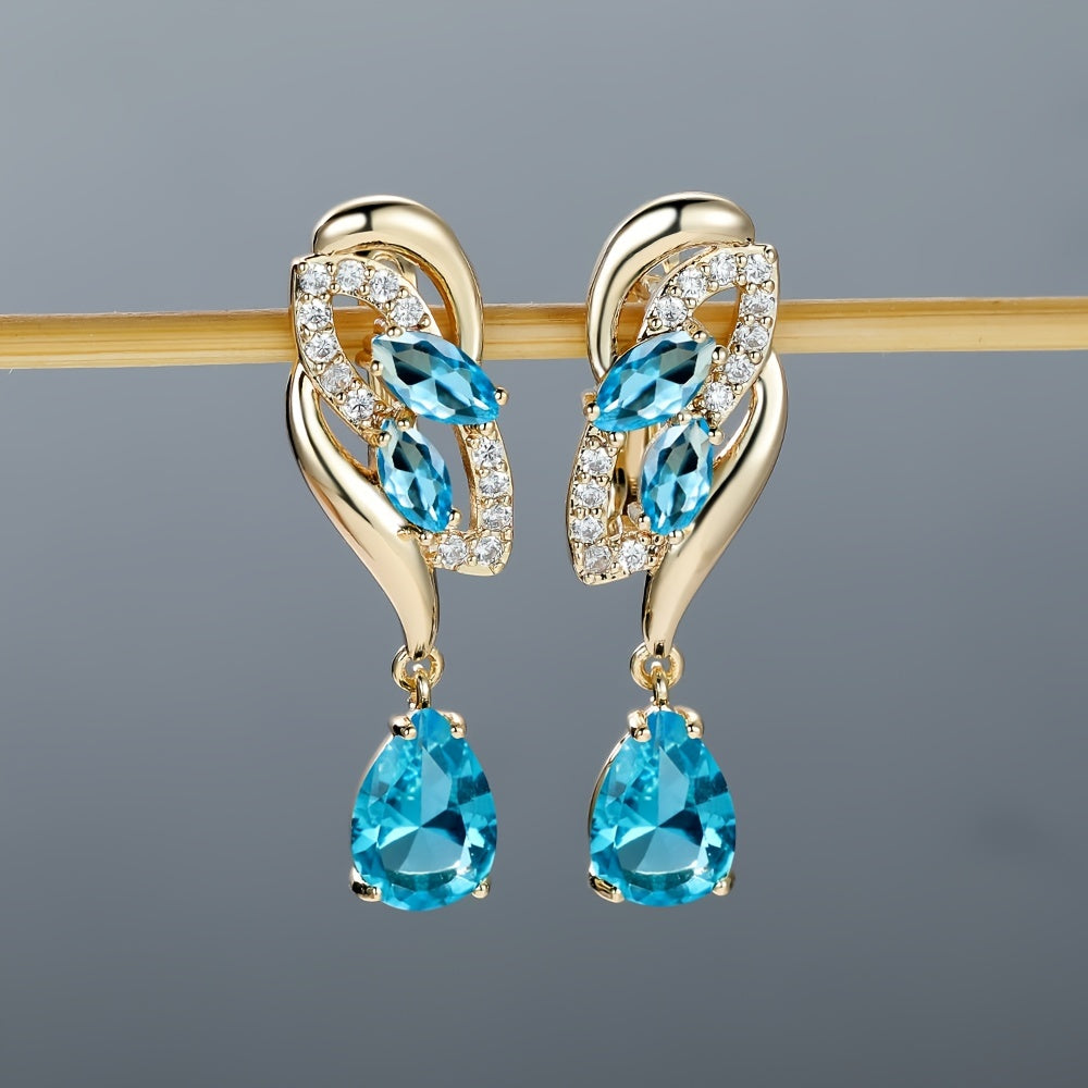 Vibrant Flower Dangle Earrings