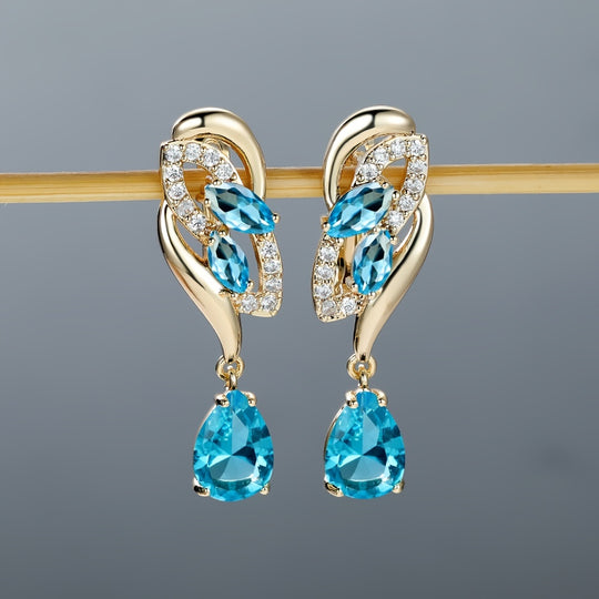 Vibrant Flower Dangle Earrings