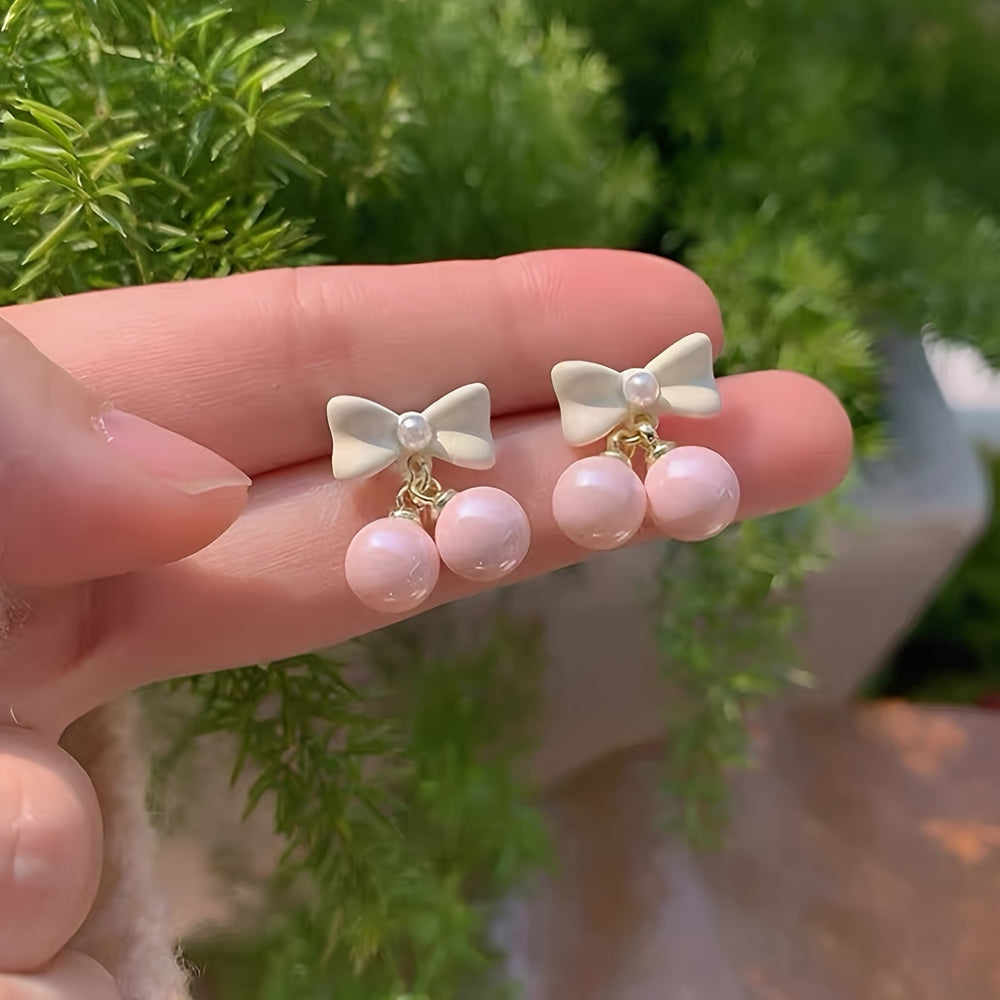 Design Artificial Pearl Drop Earrings