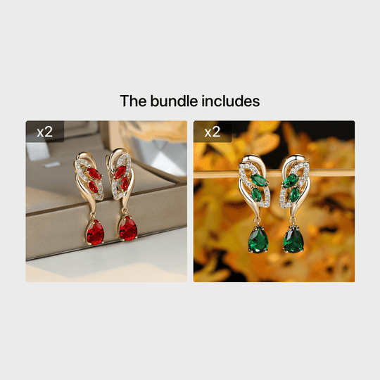 Vibrant Flower Dangle Earrings