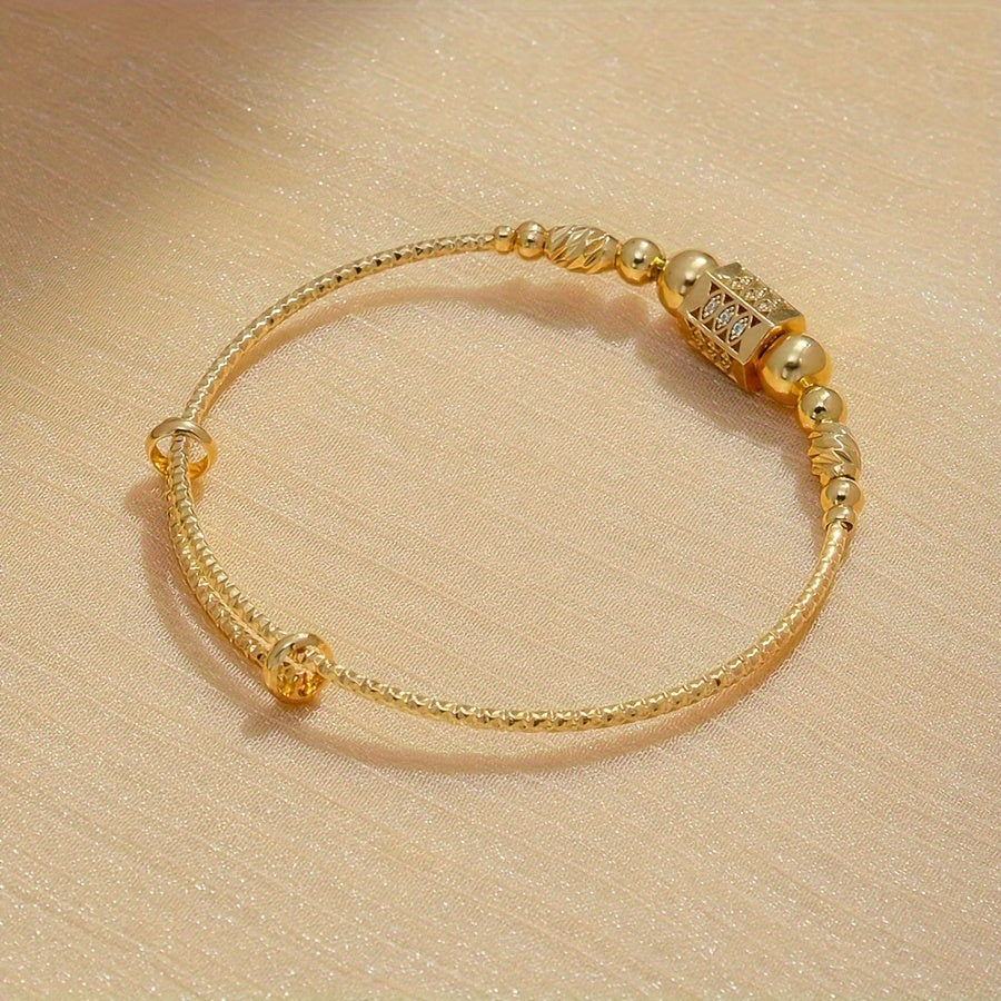 24K Gold Plated Boho Style Bangle