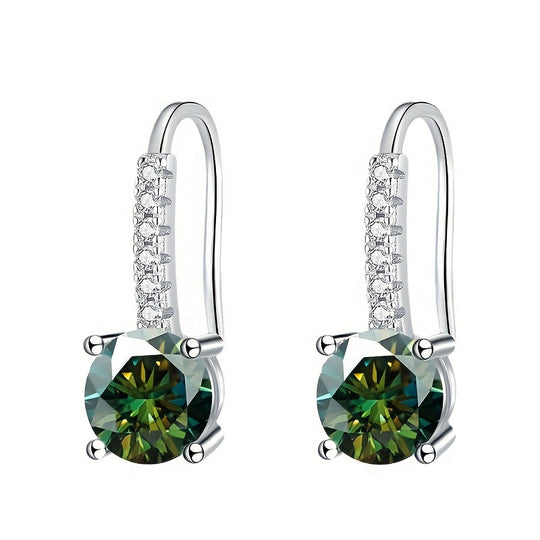 Colorful Moissanite Drop Earrings