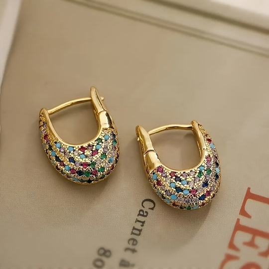 Vintage Bohemian Style Zirconia Earrings