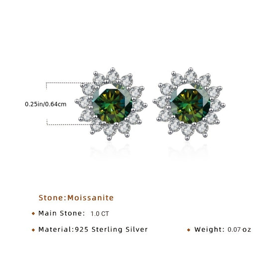 Sunflower Shape Stud Earrings